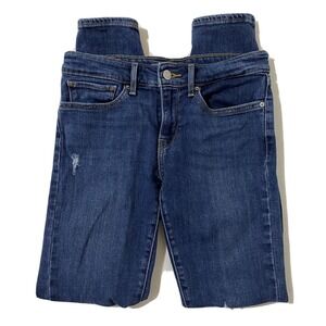 Levi's‎ 711 Skinny Distressed Jeans Womens Size 27 Festival Ripped Grunge Mid